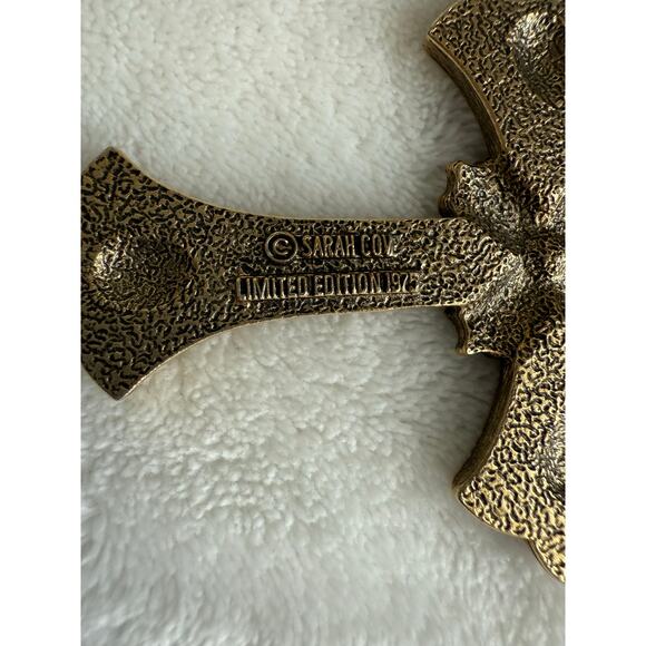 Vintage Jewelry Christian Religious Sarah Coventry 1975 LE Peace Cross Necklace - Picture 4 of 7